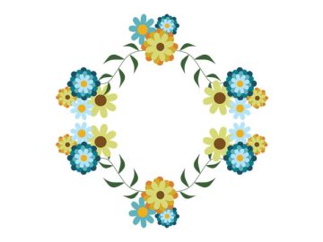 Diseños vectoriales de flores