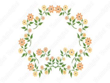 Hermosas flores amarillas para adornos de diseños vectoriales