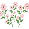 Hermosas flores para diseños vectoriales de adornos