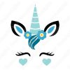 bonito diseño vectorial de unicornio