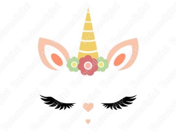 diseño vectorial de unicornio