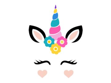 diseño vectorial de unicornio