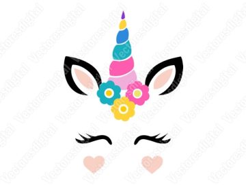 diseño vectorial de unicornio