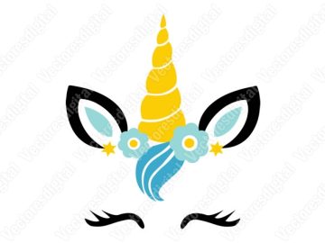 diseño vectorial de unicornio
