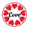 diseño vectorial del logotipo del corazón