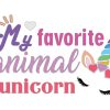 diseño vectorial mi unicornio animal favorito