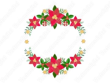 Corona de navidad Diseños Vectores