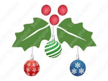 Decoraciones navideñas Diseños Vectores