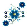 Diseños Vectores Flores azules