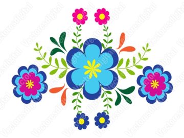 Diseños Vectores de Flores para decoración