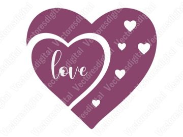 Diseños vectores amor corazón