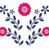 Diseños vectoriales de flores bonitas