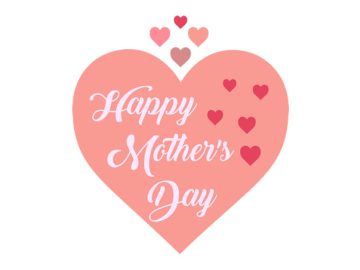 Feliz Dia De La Madre, Corazones, Diseños Vectores