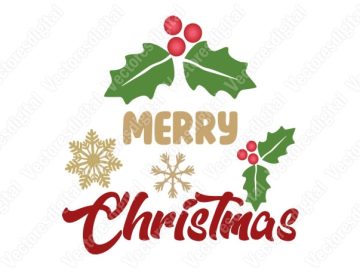 Feliz Navidad Letras Diseños Vectores