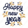 Feliz año nuevo letras Diseños Vectores