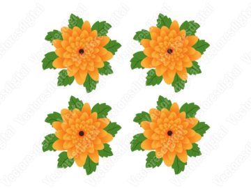 Flores amarillas Diseños Vectores