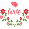 Flores de San Valentín vectores