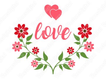 Flores de San Valentín vectores