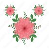 Flores para adornos y decoraciones diseños vectores