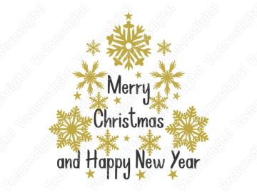 Letras de Navidad y año nuevo vectores