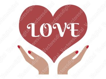 Manos sosteniendo un corazón Diseños Vectores