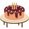 Pastel de feliz cumpleaños Vectores