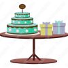 Pastel de regalos diseños vectoriales