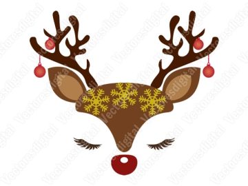 Reno Navideño Diseños Vectores