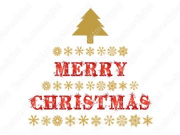 Texto de feliz Navidad Vectores