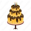 Torta de cumpleaños Diseños Vectores