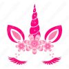 Unicornio Flores Vectores