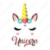 Unicornio con letras Diseños Vectores