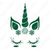 Unicornio de Navidad Vectores