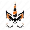Unicornio halloween Vectores
