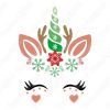 Unicornio navideño Vectores