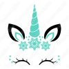 Unicornio navideño Vectores