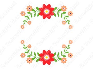 Vectores Flores para tarjetas