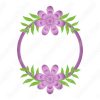 Vectores de Flores moradas