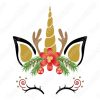 Vectores de Unicornio Navidad