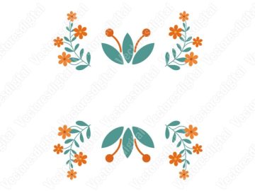 Vectores de decoraciones florales