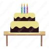 Vectores de diseños de pastel de cumpleaños