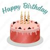 Vectores de diseños de pastel de cumpleaños