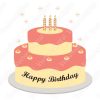 Vectores de diseños de pastel de feliz cumpleaños
