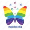 Vectores de mariposa mágica