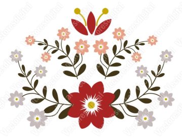 Vectores flores tarjetas