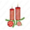 Velas navideñas Vectores