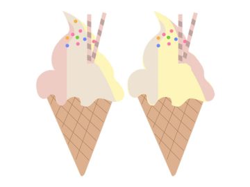 helado de crema, Diseños Vectores